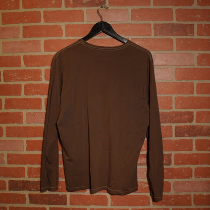 VTG Y2K Banana Republic BR Logo L/S Tee