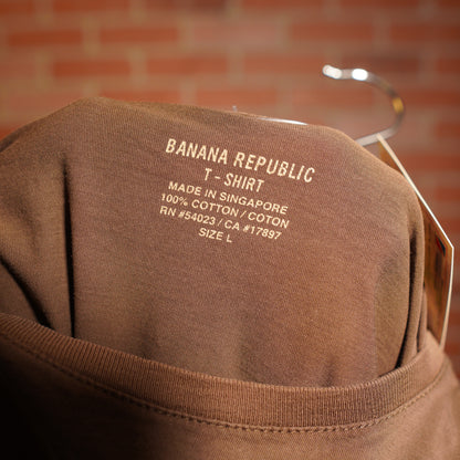 VTG Y2K Banana Republic BR Logo L/S Tee