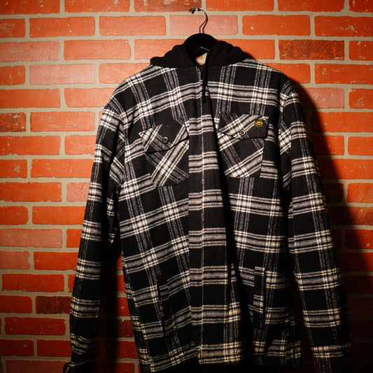 VTG Y2K Lowrider Plaid Rip-Up Fleece Jacket