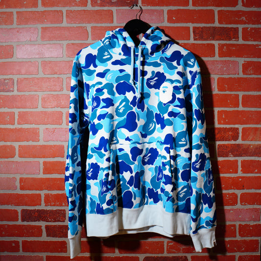 Bape A Bathing Ape Blue Camo Hoodie