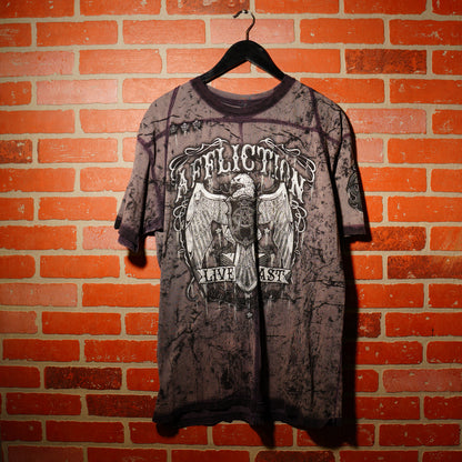 VTG Y2K Affliction Live Fast Tee