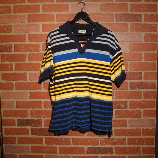 VTG Y2K IZOD Yellow/Blue Polo Shirt