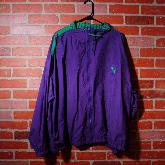 VTG Purple World Zip-Up Jacket