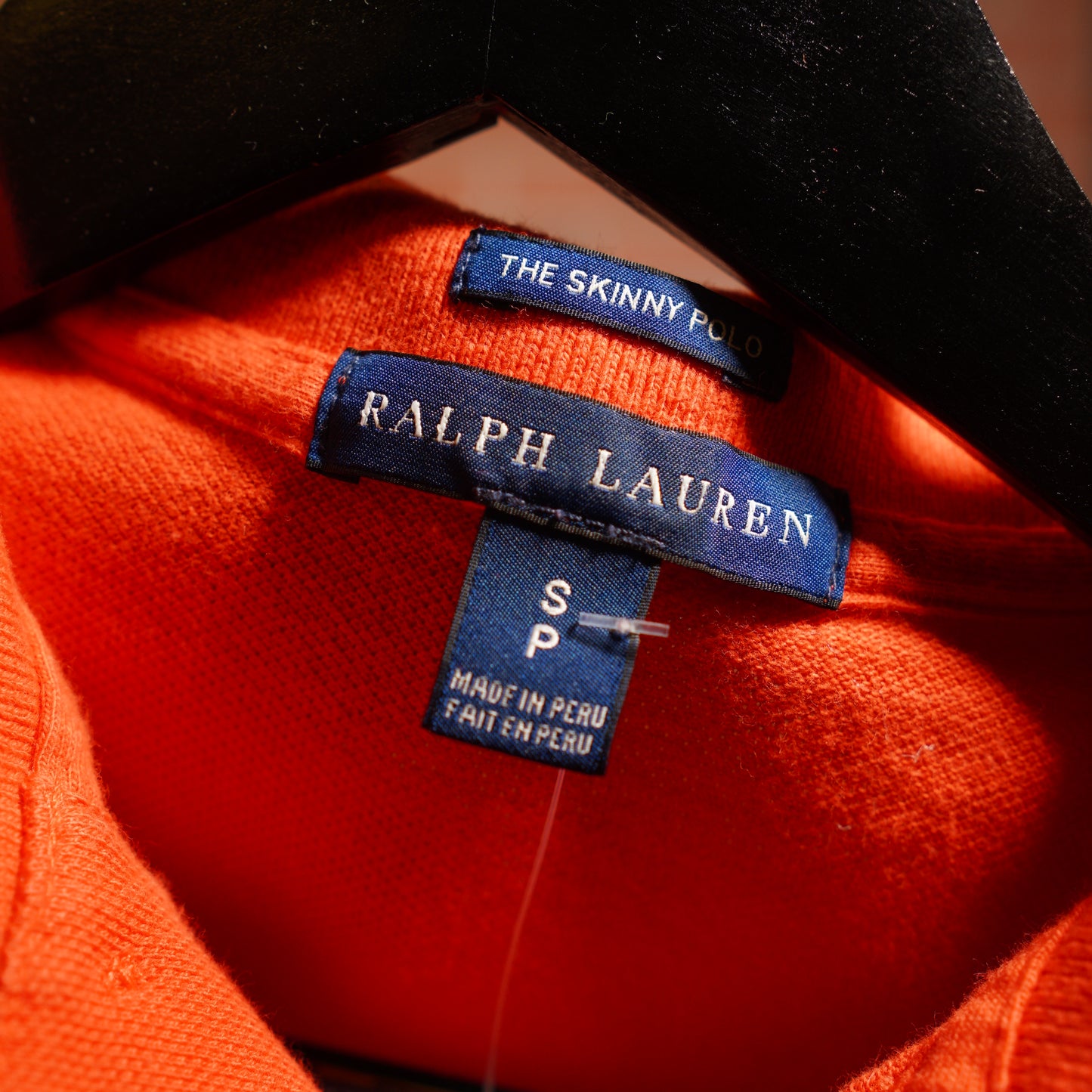 VTG Y2K Women's Ralph Lauren Orange Polo Shirt