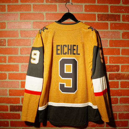 NHL Vegas Golden Knights Gold Eichel Hockey Jersey