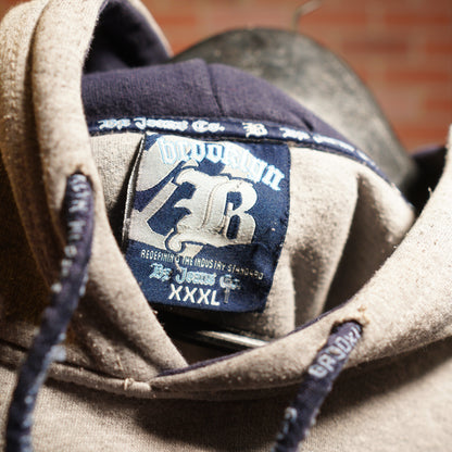 VTG Y2K Brooklyn Grey Logo Hoodie