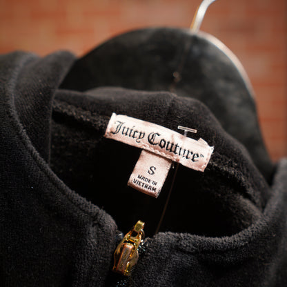 VTG Y2K Women's Juicy Couture Velvet Zip-Up Hoodie