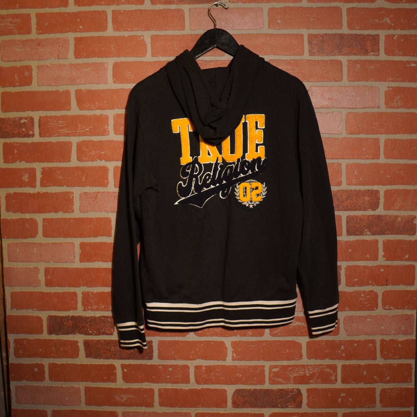 VTG Y2K True Religion Black Logo Hoodie