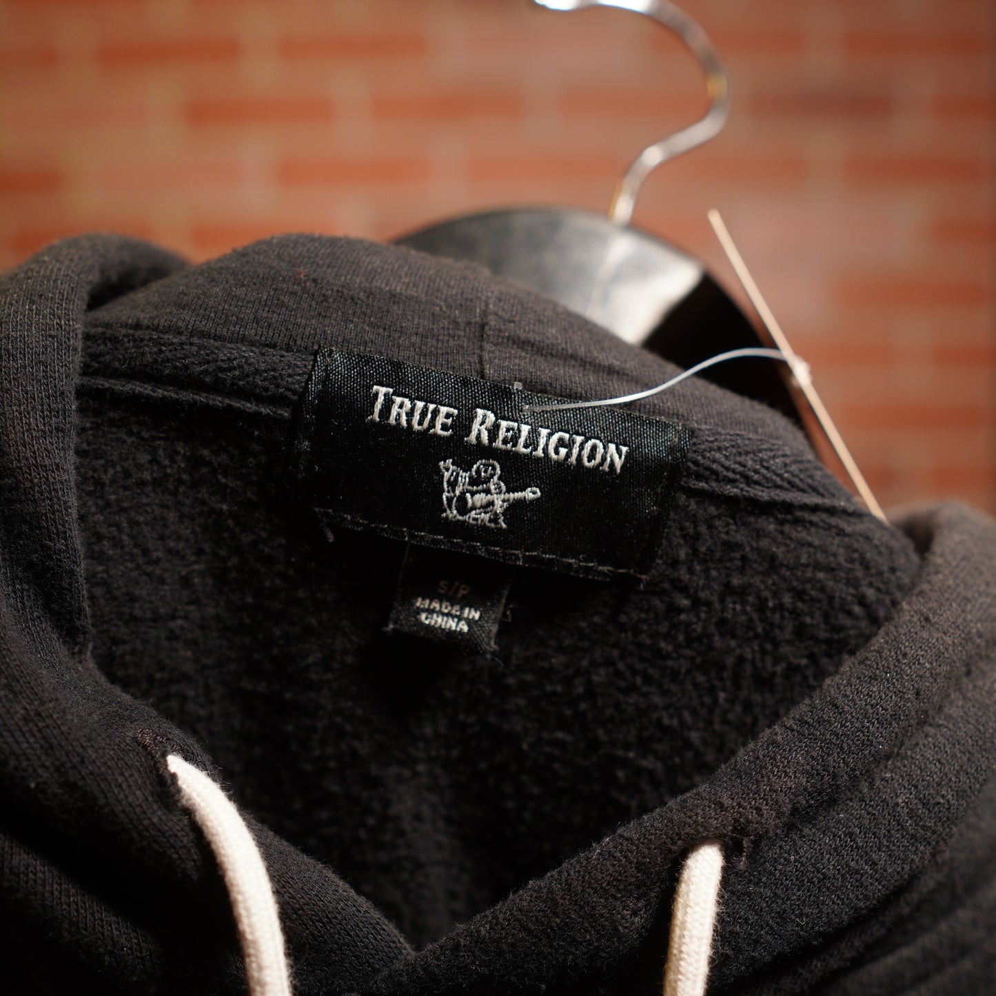 VTG Y2K True Religion Black Logo Hoodie