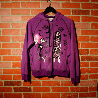 VTG Disney The Nightmare Before Christmas Purple Zip-Up Jacket