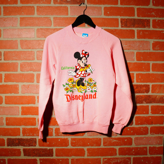 VTG Disneyland California Pink Crewneck