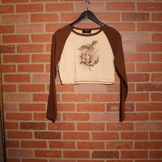 VTG Y2K Women's Cider Cropped Angels Tee