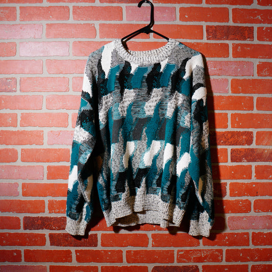 VTG Protege Green Knit Sweater