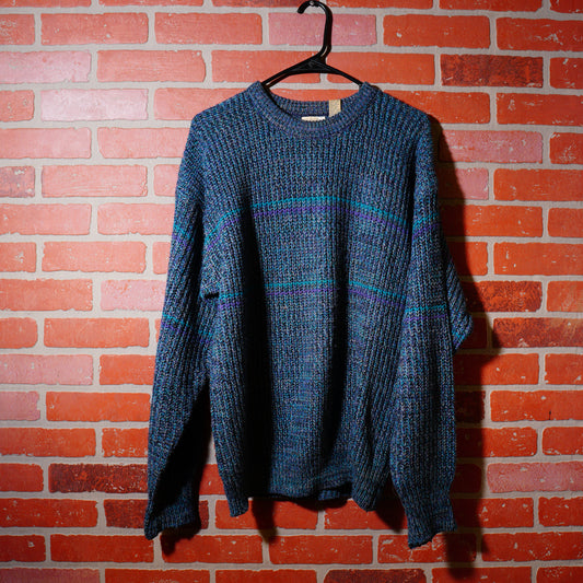 VTG Weekends Blue Knit Sweater