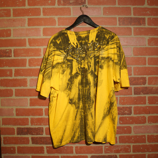 VTG Y2K Raw State AOP Yellow Tee