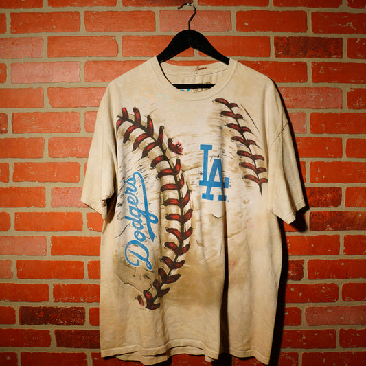 VTG Liquid Blue MLB Los Angeles Dodgers Dyed Tee