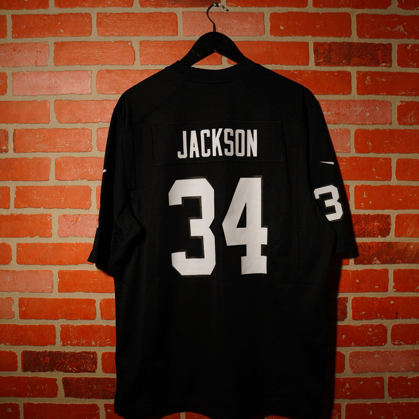 NFL Raiders Bo Jackson Black Football Jersey