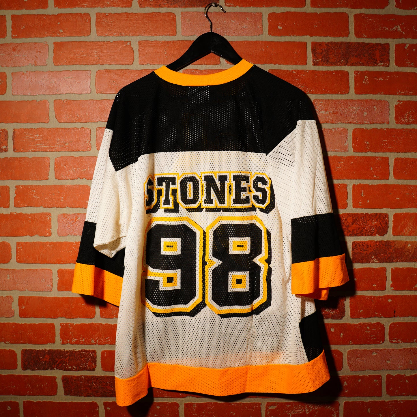 VTG 1998 Rolling Stones White/Yellow Jersey