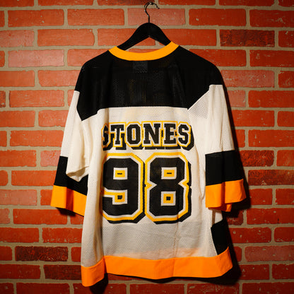 VTG 1998 Rolling Stones White/Yellow Jersey