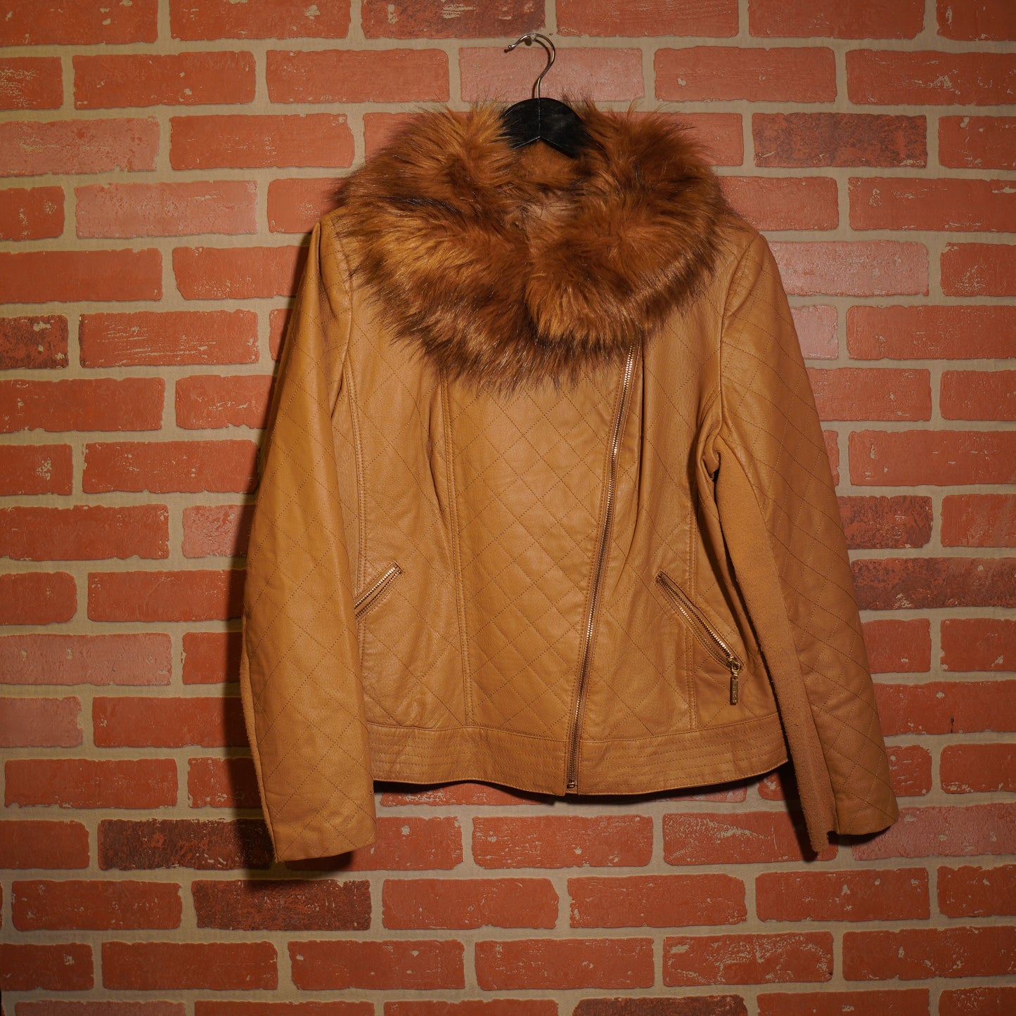 VTG Y2K Women's IMAN Faux Fur Leather Jacket