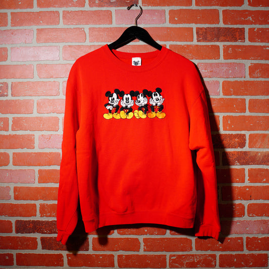 VTG The Disney Store Embroidered Mickey Mouse Crewneck