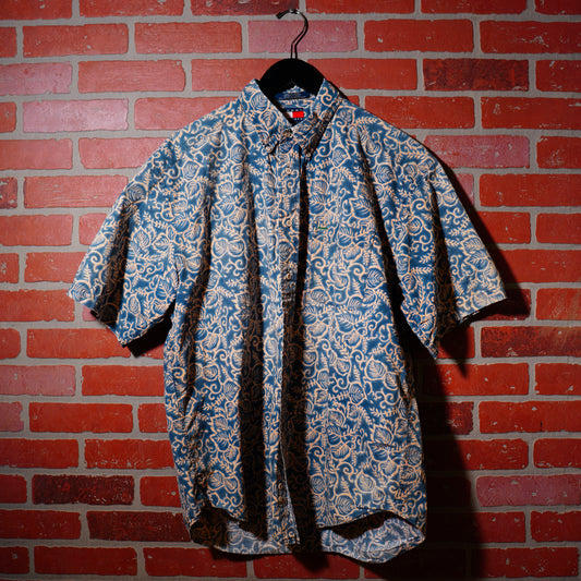 VTG Tommy Hilfiger Button-Up Leaves Shirt