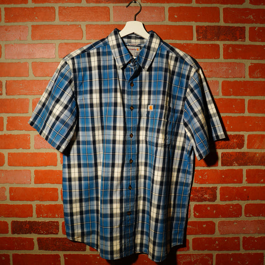 VTG Carhartt Plaid Button-Up Shirt