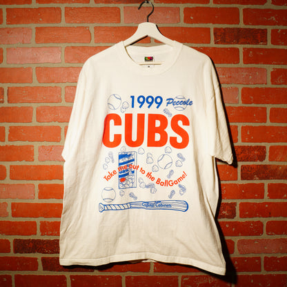 VTG 1999 Go Cubbies Baseball Tee