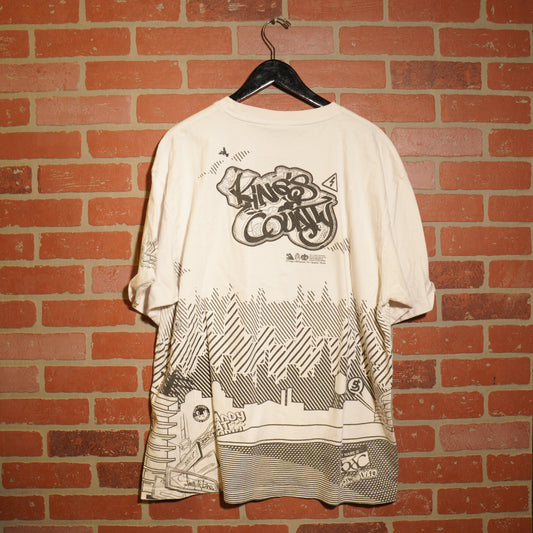 VTG Y2K 5ive Jungle AOP White Tee