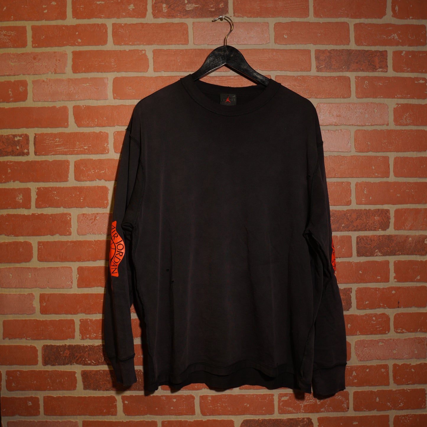 Jordan Brand Pre-Distressed L/S Logo Tee