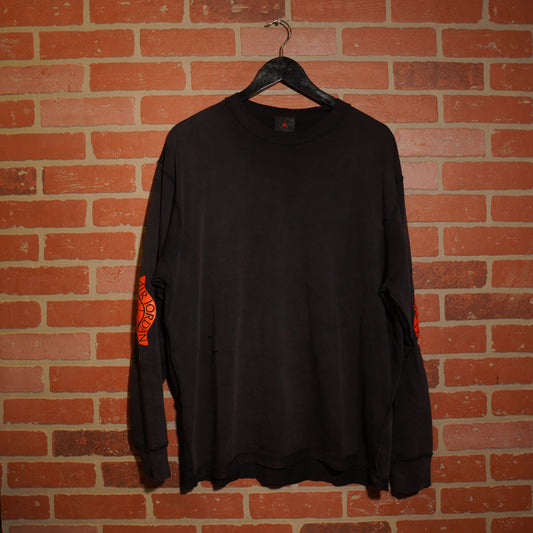 Jordan Brand Pre-Distressed L/S Logo Tee