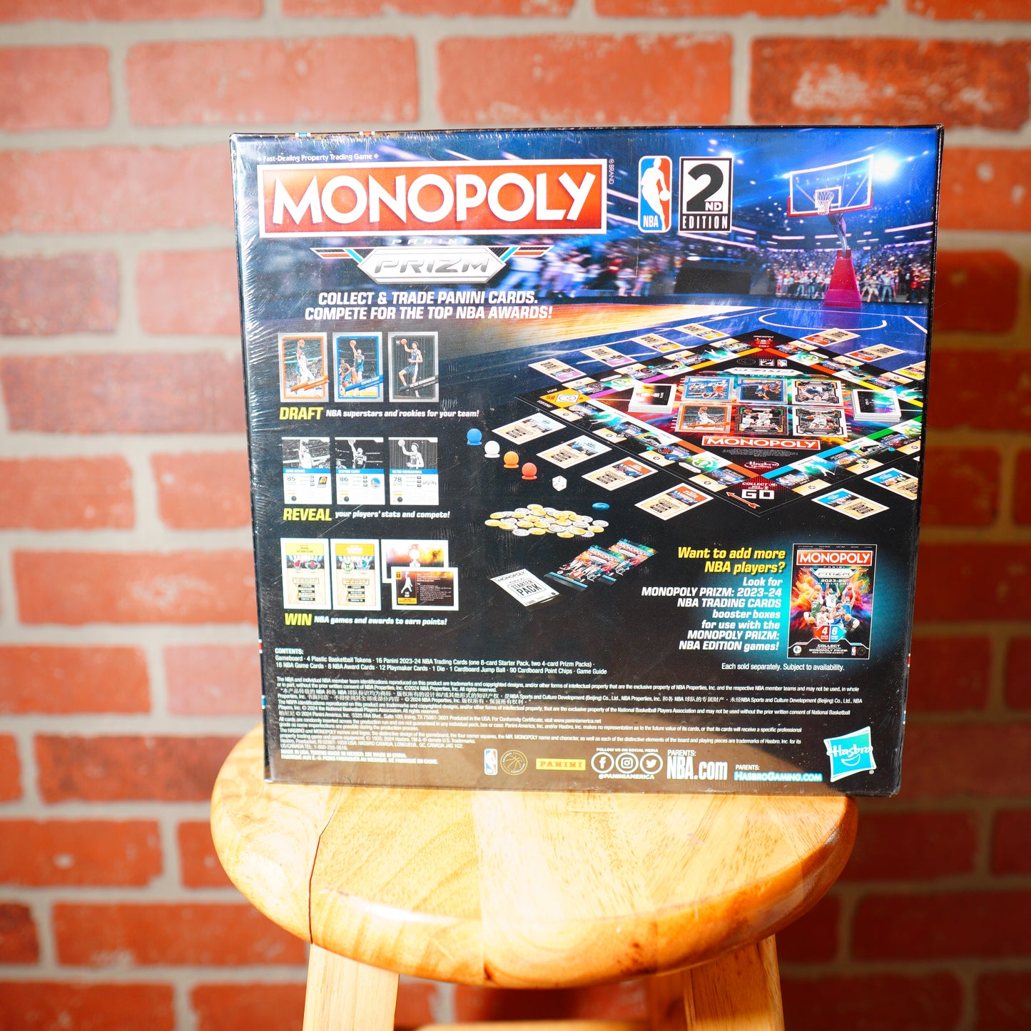 Sealed 2023/2024 NBA Prizm Basketball Monopoly Boardgame