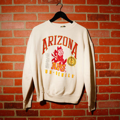 VTG ASU Sun-Devils White Crewneck