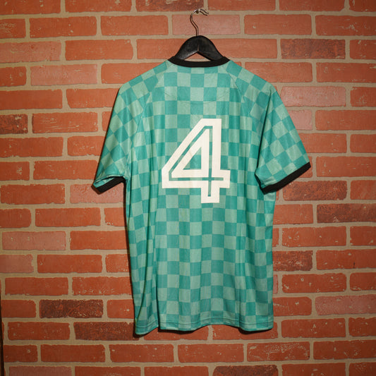 Stussy Checkerboard Teal Soccer Jersey