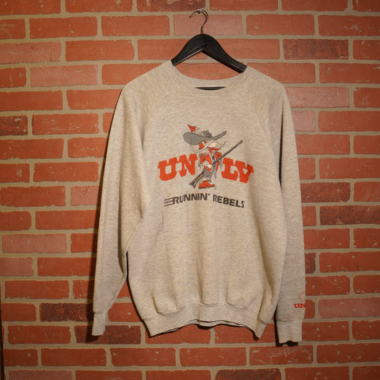 VTG UNLV Runnin' Rebels Grey Crewneck