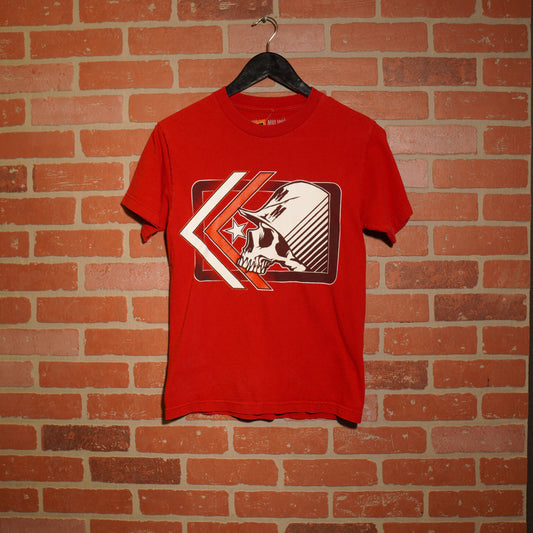 VTG Y2K Youth Metal Mulisha Red Skull Tee