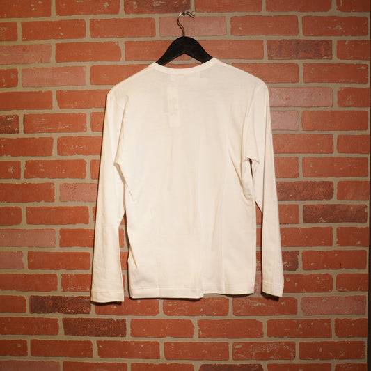 CDG Play White Mini Heart L/S Tee