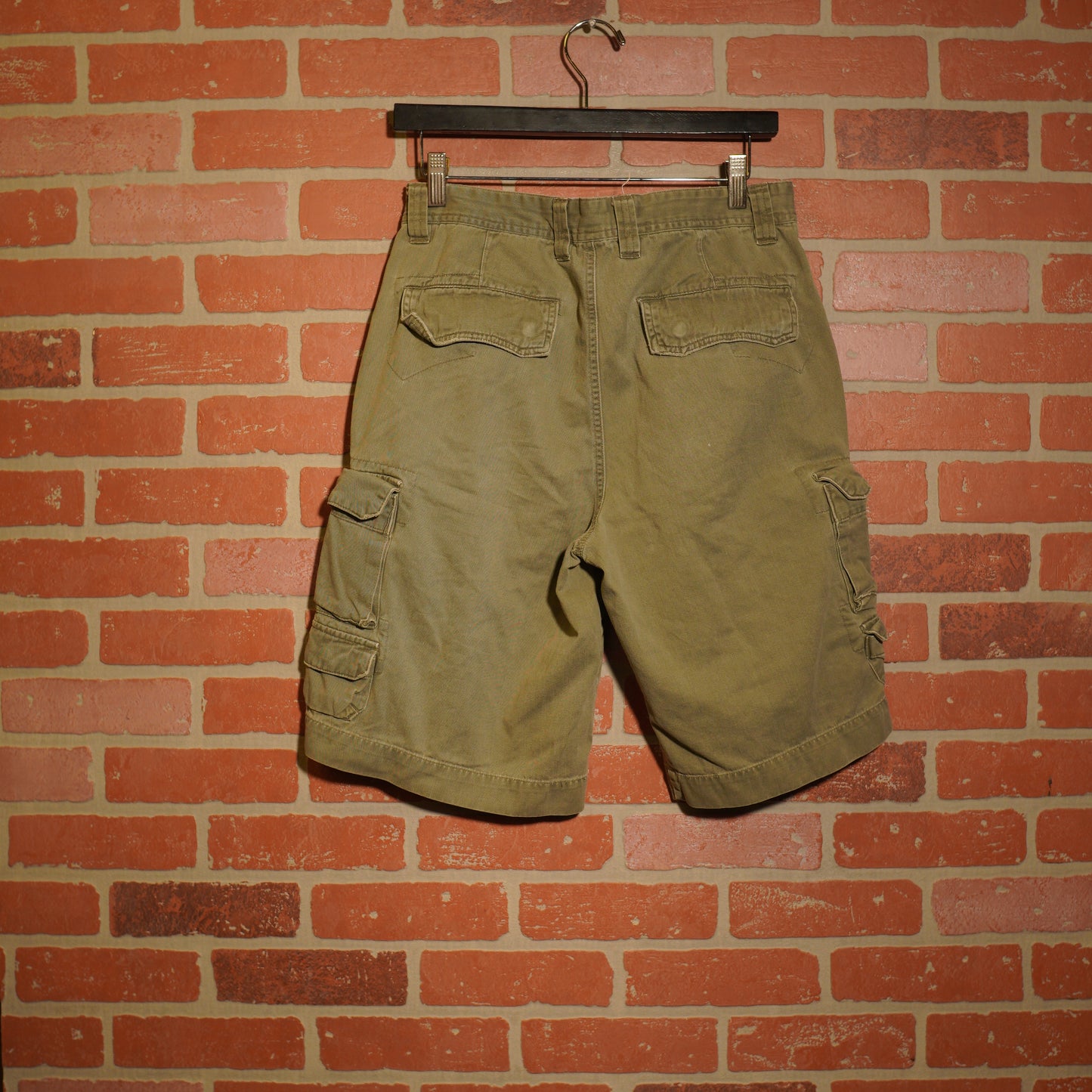 VTG Sideout Olive Cargo Shorts