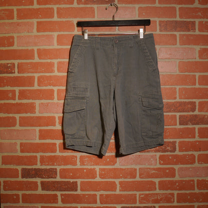 VTG Y2K No Fear Grey Cargo Shorts