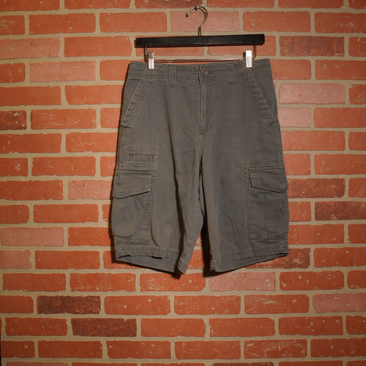 VTG Y2K No Fear Grey Cargo Shorts