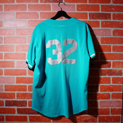 VTG MLB Florida Marlins Teal Baseball Jersey