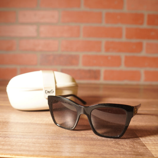 Dolce & Gabbana Black Sunglasses w/ Case