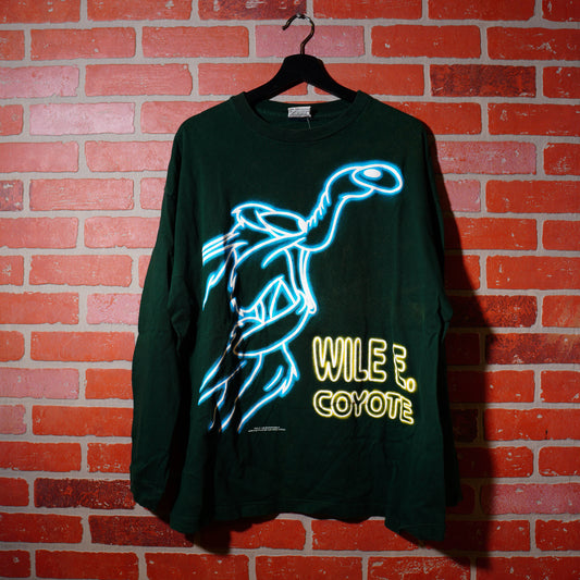 VTG 1996 Willie Coyote Neon L/S Tee