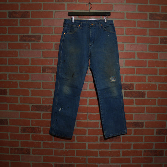 VTG Wrangler Painted Distressed Denim Jeans