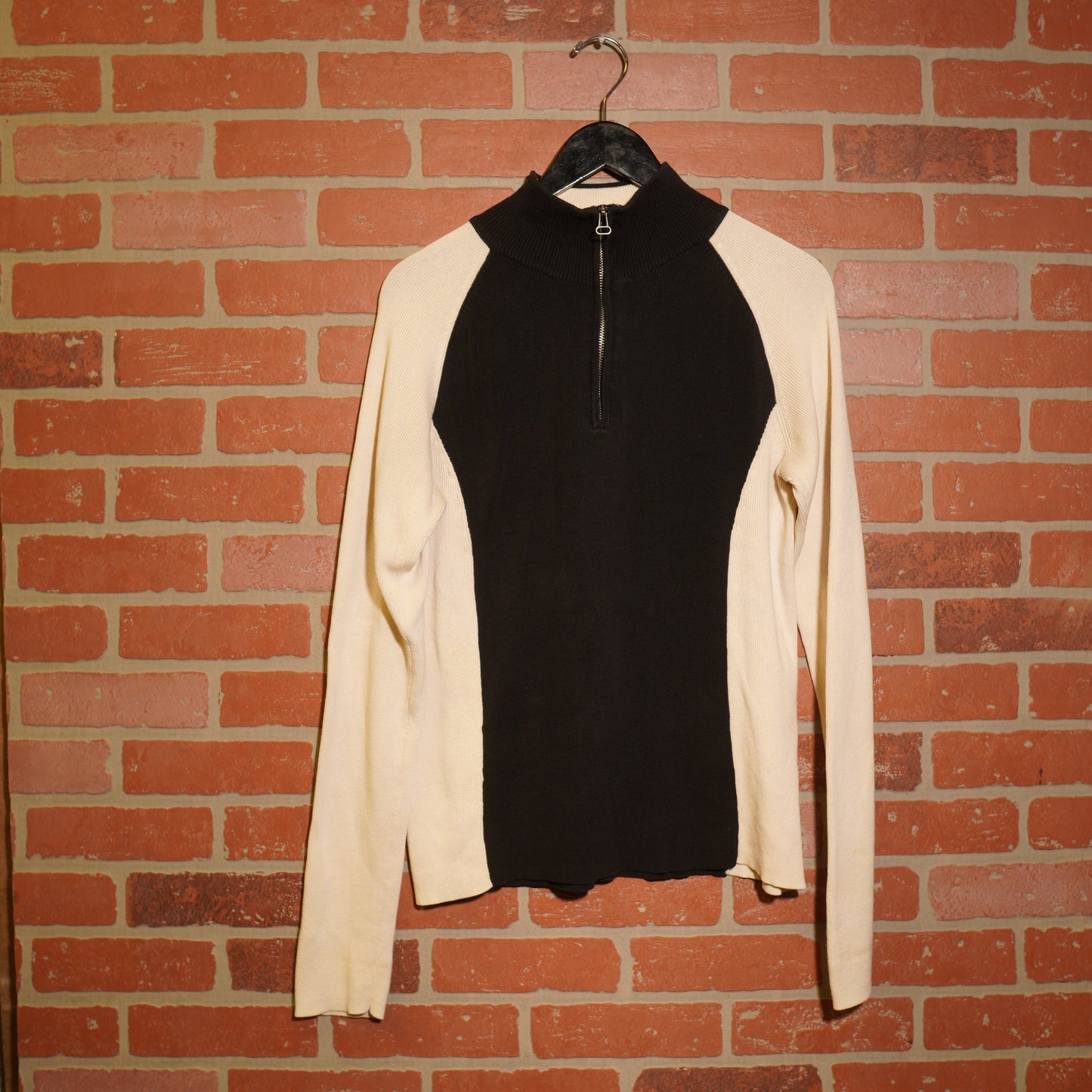 VTG Y2K Polo Jeans Company Quarter-Zip Fleece L/S Sweater