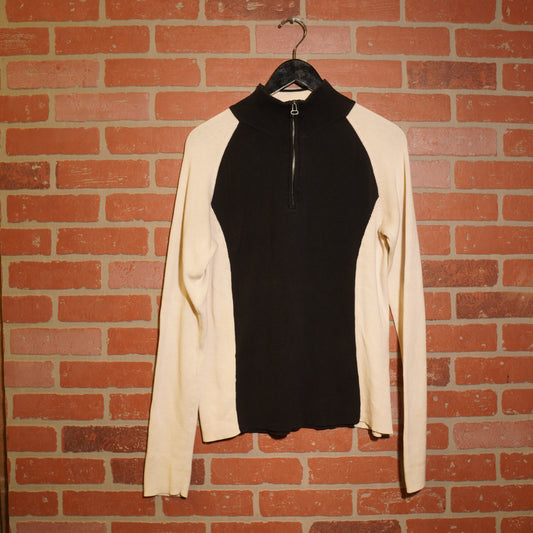 VTG Y2K Polo Jeans Company Quarter-Zip Fleece L/S Sweater