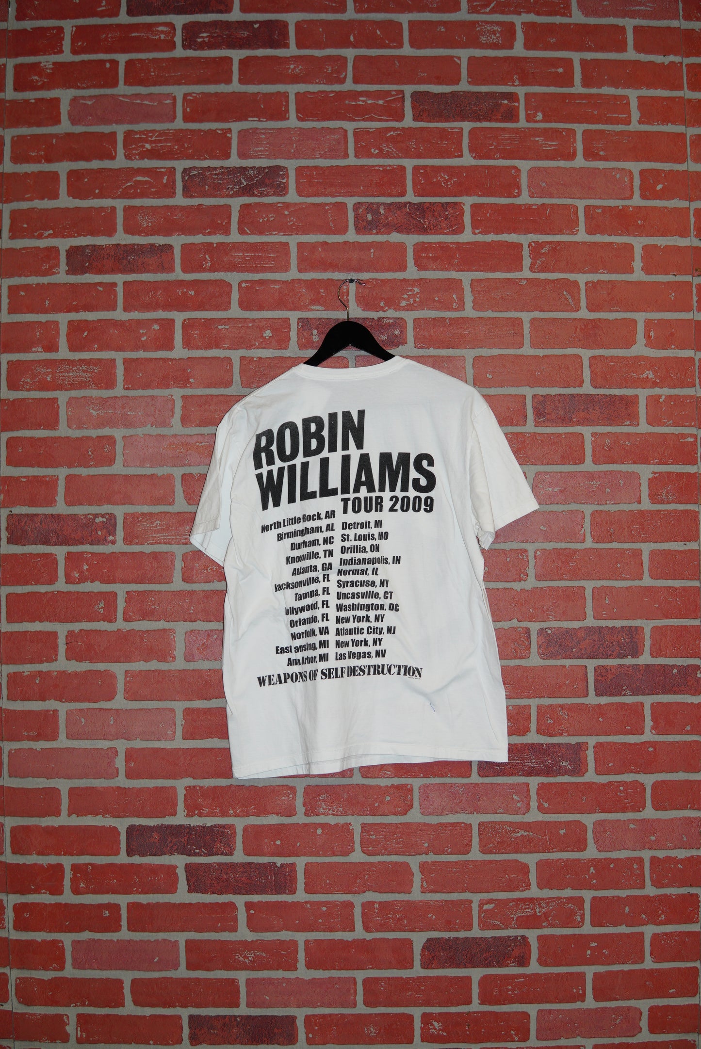 VTG 2009 Robin Williams Weapons of Self Destruction Tour Tee