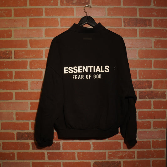 Fear Of God Essentials Black Polo Sweater