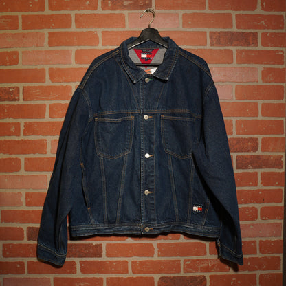VTG Tommy Jeans Flag Denim Jacket