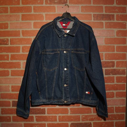 VTG Tommy Jeans Flag Denim Jacket